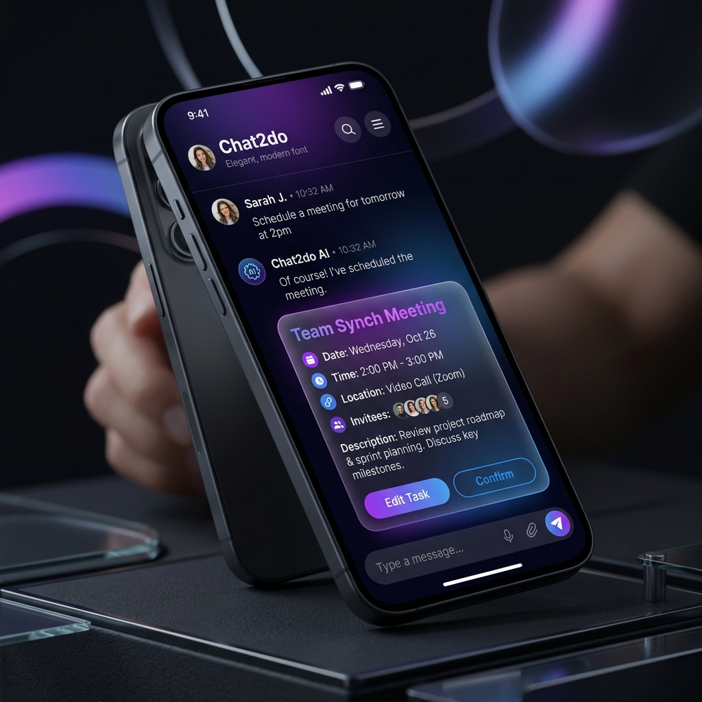 Chat2do App Mockup